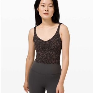 NWT Lululemon Align Tank Camo Brown Earth Size 4
